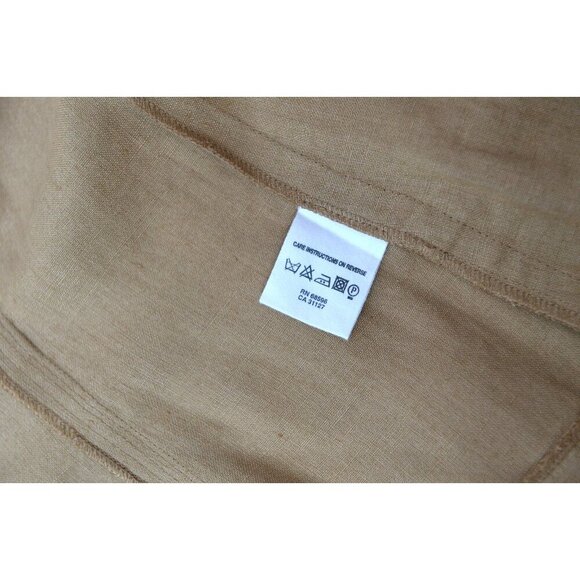 Vintage DKNY Women’s Camel 100% Linen Blazer Jacket Size 8 - Picture 13 of 16